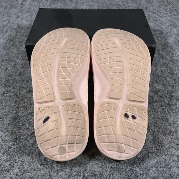 OOFOS Recovery Flip Flops Womens 8 Pink Thong Sandals Comfort - Picture 11 of 16